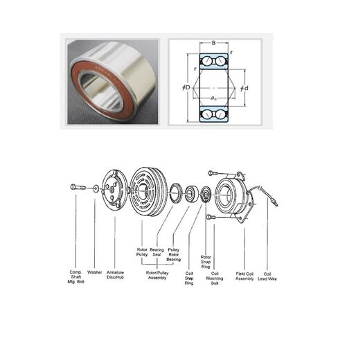 1PC 30BD219V-2RS Bearing 30 * 47 * 18mm ABEC-5 Car Air Conditioning Compressor Bearings Double Sealed DA304718 2RS 30BD219V ‌Standards in Saudi Arabia