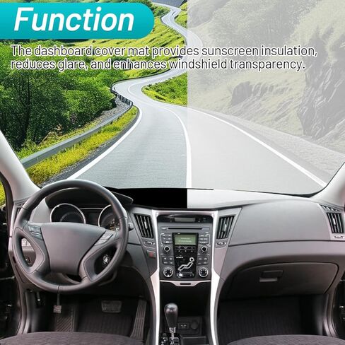 Dashboard Cover Dash Covers Pretector Mat for Hyundai for Sonata 2011 2012 2013 2014 Anti-Slip Dash Board Sunshield in Saudi Arabia