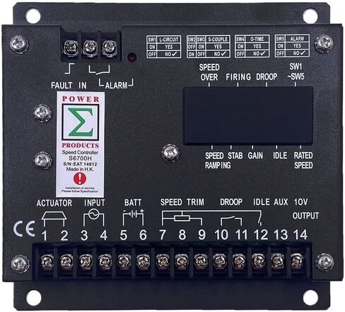 Speed Controller S6700H Power Generator Control Module Engine Governor Actuator Motor Regulator Generator Parts in Saudi Arabia