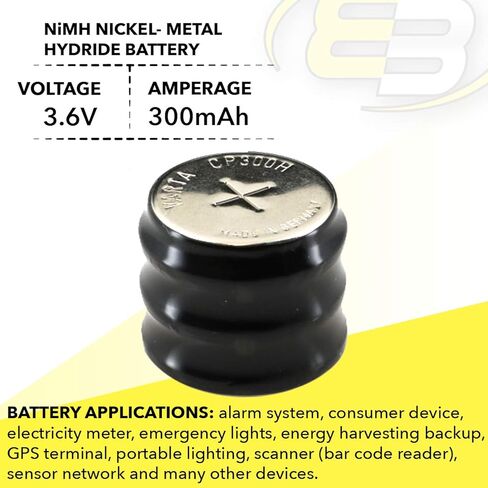 3/CP300H 3.6V 300mAh NiMH Battery for Portable Lighting, Torchlight, Scanner in Saudi Arabia