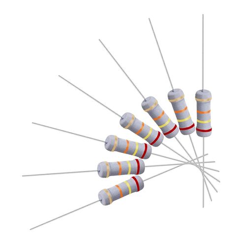 uxcell 50 قطعة مقاومة 5.6 كيلو أوم، 1 وات 5% مقاومات غشاء أكسيد معدني، رصاص محوري، مقاوم للهب للمشروعات والتجارب الإلكترونية التي تصنعها بنفسك in Kuwait