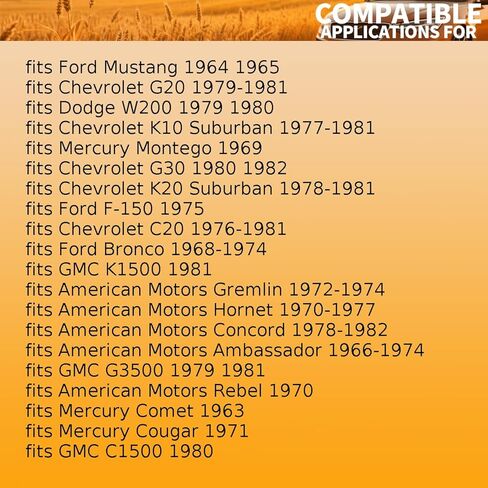 1 قطعة ناقل الحركة اليدوي الختم الأمامي يناسب فورد F-150، موستانج 1964 1965 1966 1967 1968 1969 1970-1975 يناسب سفير أمريكان موتورز، كلاسيك، كونكورد، جريملين 1965-1982 in Saudi Arabia