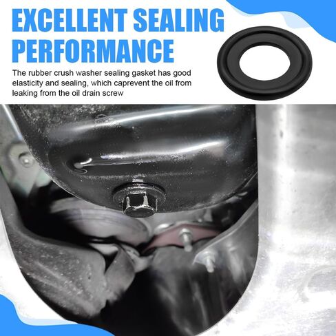25pcs Oil Drain Plug Gasket Replace OEM#12616850, Sealability M12 Oil Drain Plug Washer Reduced Oil Leakage, Securely Oil Plug Gasket Replacement for Buick Cadillac GMC Chevy in Saudi Arabia