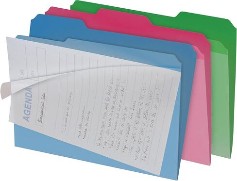 Find It Clear View Interior Folders, Letter Size, Manila, 8 Pack (FT07186) in Kuwait
