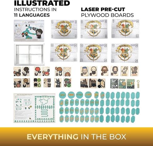 UGEARS Hagrid's Flying Motorbike™ 3D Puzzle - Wooden Model Kit for Adults to Build - Mechanical Bike Motorcycle Making Kit - 3D Jigsaw Puzzle Wood Vehicle - Harry Potter™ Collection DIY Brain Teaser in Kuwait