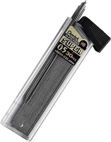 Pentel Super Hi-Polymer Refills, 0.7 mm Medium, HB, 180 Pieces of Lead (C27BPHB6) in Saudi Arabia