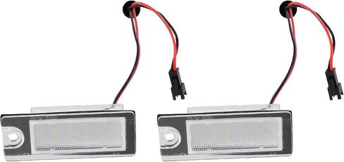 X AUTOHAUX 2pcs LED License Plate Light Car Number Lamp Replacement White Light for Volvo V70 2001-2007 CX70 2001-2006 S60 2001-2006 S80 1999-2006 in Saudi Arabia