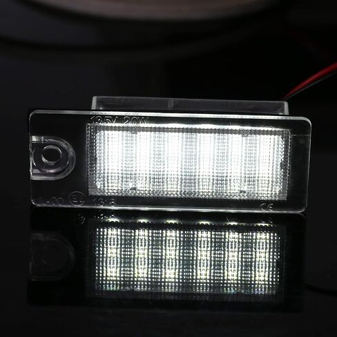 X AUTOHAUX 2pcs LED License Plate Light Car Number Lamp Replacement White Light for Volvo V70 2001-2007 CX70 2001-2006 S60 2001-2006 S80 1999-2006 in Saudi Arabia