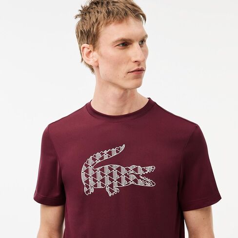 Lacoste Men's Short Sleeve Regular Fit Colorblocked Tennis Tee Shirt in Saudi Arabia