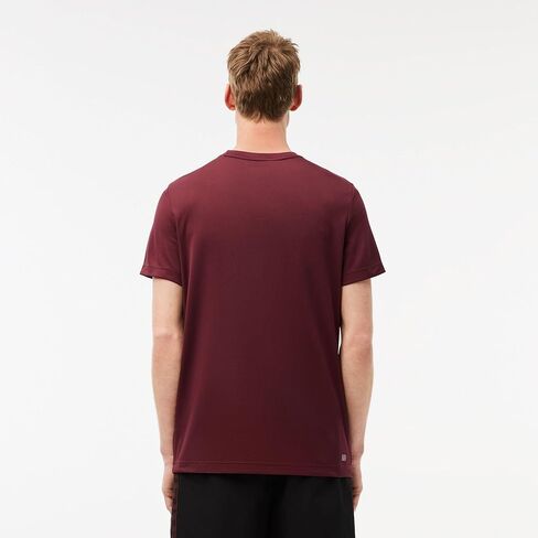Lacoste Men's Short Sleeve Regular Fit Colorblocked Tennis Tee Shirt in Saudi Arabia