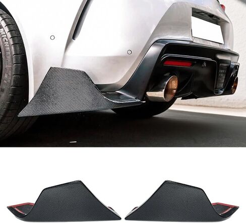 سبويلر SNA A90 من الجيل الثاني من ألياف الكربون الحقيقية متوافق مع 2019+ Supra A90 A91 كوبيه جناح سبويلر أسود لامع in Kuwait