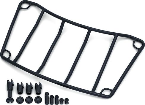 Kuryakyn 7149 Motorcycle Accessory: Multi-Rack Adjustable Trunk Luggage/Storage Rack with Corner Loops, Universal Fit for Tour Trunk Motorcycles, Gloss Black in Saudi Arabia
