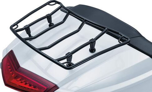 Kuryakyn 7149 Motorcycle Accessory: Multi-Rack Adjustable Trunk Luggage/Storage Rack with Corner Loops, Universal Fit for Tour Trunk Motorcycles, Gloss Black in Saudi Arabia