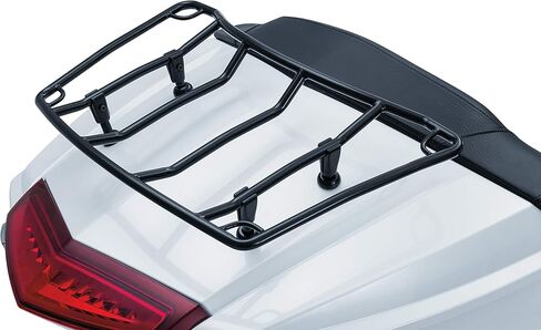 Kuryakyn 7149 Motorcycle Accessory: Multi-Rack Adjustable Trunk Luggage/Storage Rack with Corner Loops, Universal Fit for Tour Trunk Motorcycles, Gloss Black in Saudi Arabia