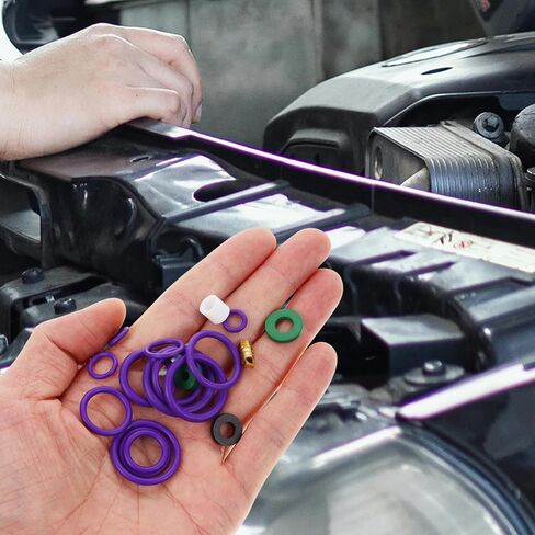 Garneck 5sets Car Air Conditioning Seal Kit Assorted Rubber for Automotive Use Leakage Prevention for Vehicle Repairs Convenient and Easy to Install in Saudi Arabia