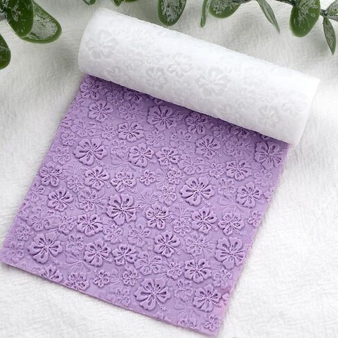 بوليمر كلاي الزهور الملمس الأسطوانة الفخار طوابع الطين الأسطوانة أدوات DIY النقش بكرات الفخار الملمس لأقراط الفخار صنع المجوهرات DIY الحرفية إمدادات عيد الحب (الحب L2) (الزهور L1) in Saudi Arabia