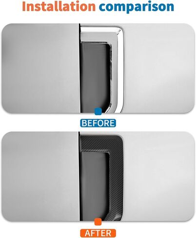 JeCar Carbon Fiber Fender Vent Trim for 2015-2020 Ford F250/F350/F450/F550 Exterior Accessories in Saudi Arabia