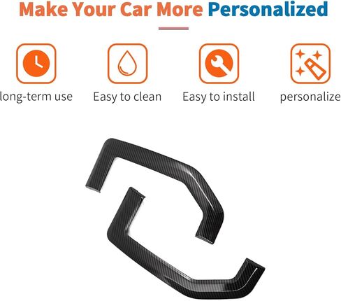 JeCar Carbon Fiber Fender Vent Trim for 2015-2020 Ford F250/F350/F450/F550 Exterior Accessories in Saudi Arabia