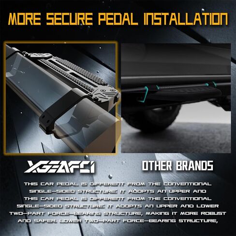 4 قطع EZ-Steps لـ 2021-2025 Ford Bronco OEM Style Rock Rails، لوحات تشغيل صلبة ممتازة مصنوعة من الألومنيوم عالي التحمل (لا تناسب Raptor أو Sport) in Kuwait