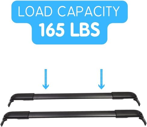 Cross Bars Fit for Jeep Grand Wagoneer 2022 2023 2024 2025 Roof Rack Side Rails Luggage Kayak Canoe Bike (Black) in Saudi Arabia