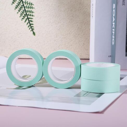 4 Rolls Green Washi Tape 32 Ft Mint Washi Tape Decorative Masking Tapes Self-Adhesive Duct Craft Tapes for Packaging Decor Journals Scrapbooks Planners DIY Gift in Saudi Arabia