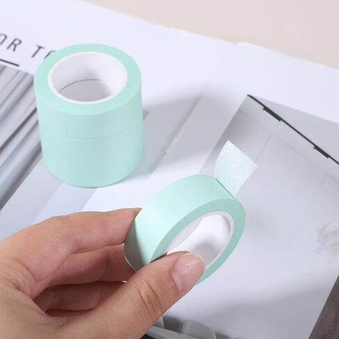 4 Rolls Green Washi Tape 32 Ft Mint Washi Tape Decorative Masking Tapes Self-Adhesive Duct Craft Tapes for Packaging Decor Journals Scrapbooks Planners DIY Gift in Saudi Arabia