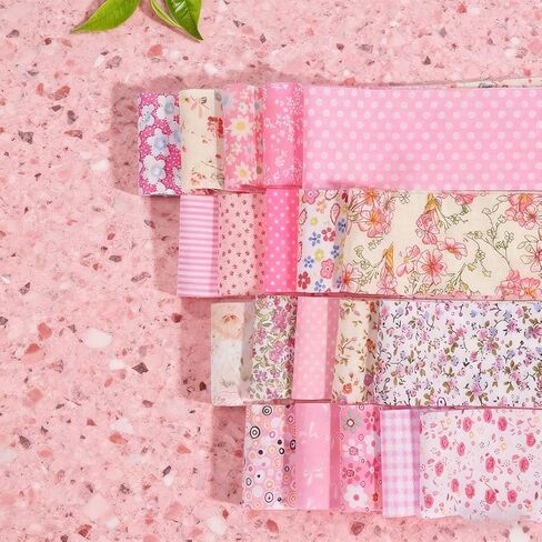 40-Pcs Jelly Rolls for Quilting, Precut Fabric Strips, Cotton Quilting Material, 2.5x19.5 Inch (6.5x50cm) Bundle with 20 Print Designs, 6 Style Options for Sewing and Craft Projects in Saudi Arabia