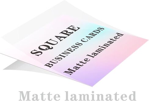 Custom Square Business Cards Customizable - Use for product tags, coupons, box inserts - 2.5"x2.5" 14 pt Glossy or Matte laminated (100) in Saudi Arabia