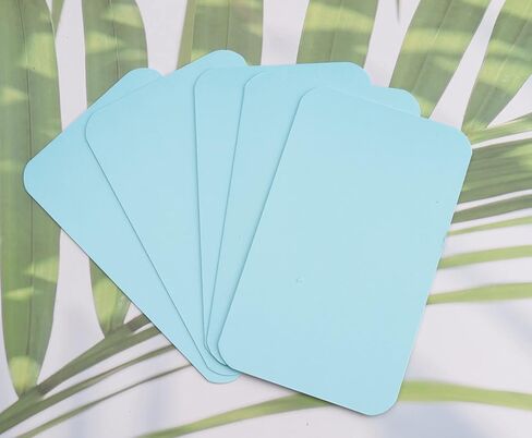 100 Pcs Mini Cards Blank Small with Round Corner Cardboard Flash Word Message Notes Business Index Tags Greeting Card for Language Learning Art Craft Supplies (White) in Saudi Arabia
