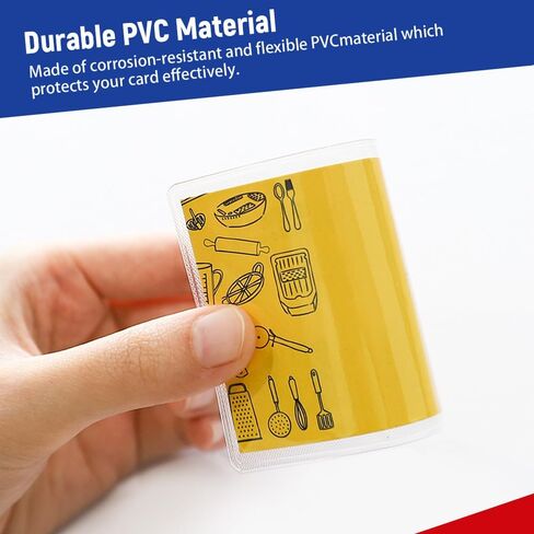 Medicare Card Holder 10 Pack, Clear Waterproof PVC Protector Sleeves for ID, Social Security, and Business Cards in Kuwait