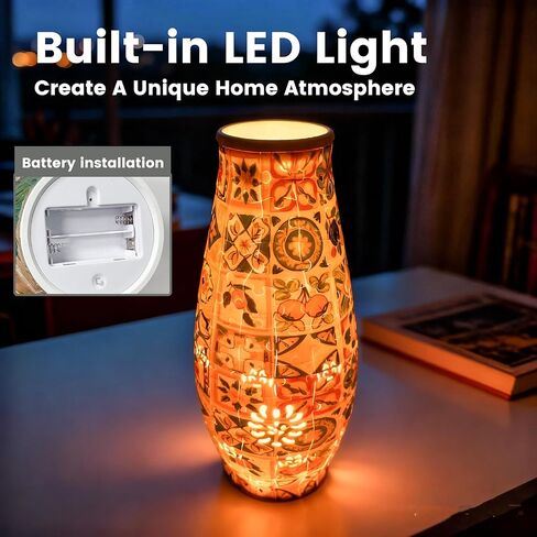 3D Puzzles Vase for Adults, LED 3D Puzzle Vase Sunflowers, Crafts for Adults DIY Unique Gifts for Home Decor Housewarming Christmas Mother's Day in Saudi Arabia