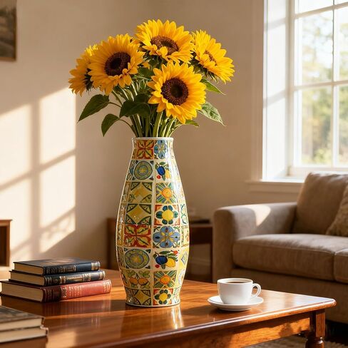 3D Puzzles Vase for Adults, LED 3D Puzzle Vase Sunflowers, Crafts for Adults DIY Unique Gifts for Home Decor Housewarming Christmas Mother's Day in Saudi Arabia