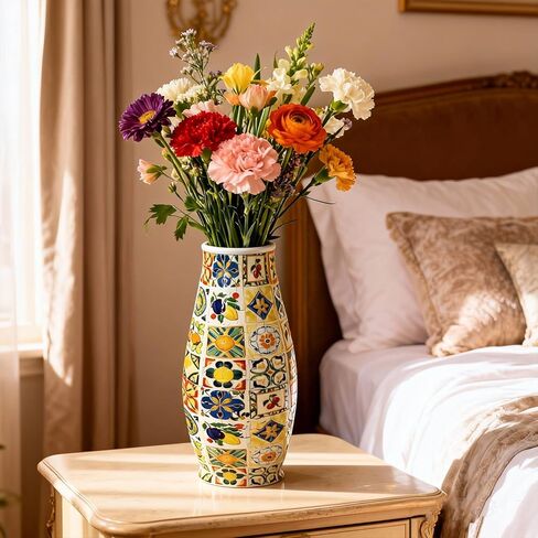 3D Puzzles Vase for Adults, LED 3D Puzzle Vase Sunflowers, Crafts for Adults DIY Unique Gifts for Home Decor Housewarming Christmas Mother's Day in Saudi Arabia