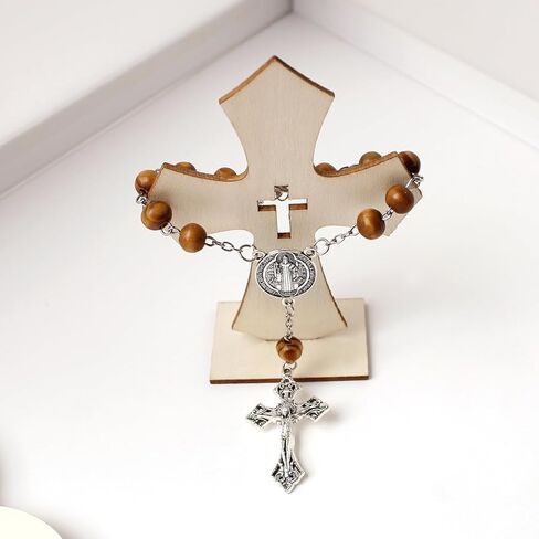 A Prayer Bead Bracelet Designed for Christian Believers, Car Steering Wheel Hanging Beads, car Crosses, car Rearview Mirror Suspension Accessories Decoration, Christian Gifts in Saudi Arabia