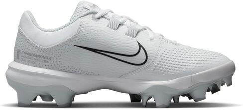 Nike Women's Hyperdiamond 4 Pro Molded Softball Cleats SZ 8 Black | White | Gray in Saudi Arabia