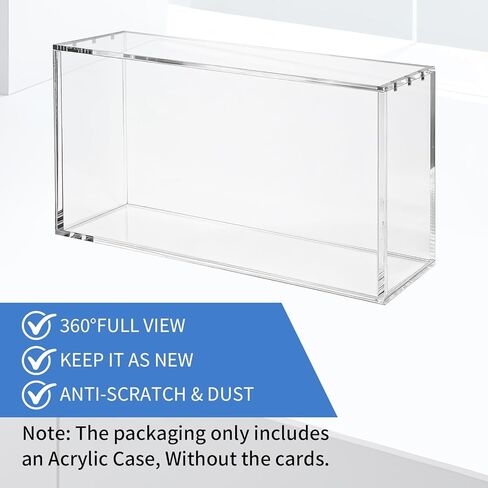 حافظة عرض أكريليك مع غطاء مغناطيسي متوافق مع صندوق تعزيز التطورات المنشورية، حافظة تخزين شفافة كبيرة بسمك 8+5 مم لـ PKMN، صندوق عرض واقٍ مقاوم للغبار، هدايا لهواة جمع البطاقات in Kuwait
