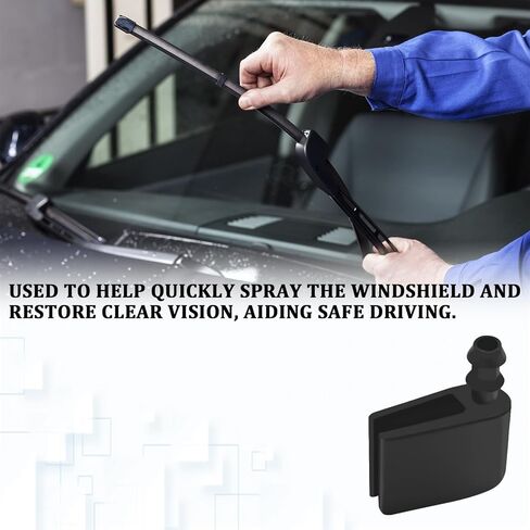 2PCS Windshield Wiper Sprayer Nozzle for Sprinter and Mercedes, Windshield Washer Wiper Arm Nozzles for Mercedes Sprinter Van Accessories and Dodge Freightliner VW RV Truck Car Sprayer Parts in Saudi Arabia