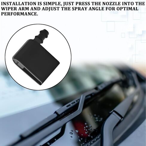 2PCS Windshield Wiper Sprayer Nozzle for Sprinter and Mercedes, Windshield Washer Wiper Arm Nozzles for Mercedes Sprinter Van Accessories and Dodge Freightliner VW RV Truck Car Sprayer Parts in Saudi Arabia