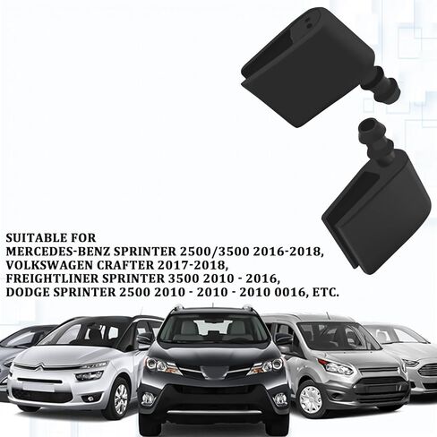 2PCS Windshield Wiper Sprayer Nozzle for Sprinter and Mercedes, Windshield Washer Wiper Arm Nozzles for Mercedes Sprinter Van Accessories and Dodge Freightliner VW RV Truck Car Sprayer Parts in Saudi Arabia