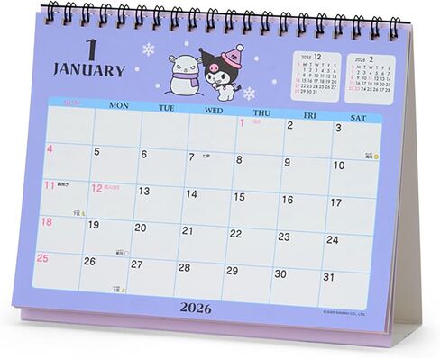 Sanrio Ring Calendar, 2026, Chrome, Paper, Tabletop 622168 in Saudi Arabia