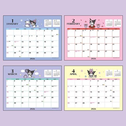 Sanrio Ring Calendar, 2026, Chrome, Paper, Tabletop 622168 in Saudi Arabia