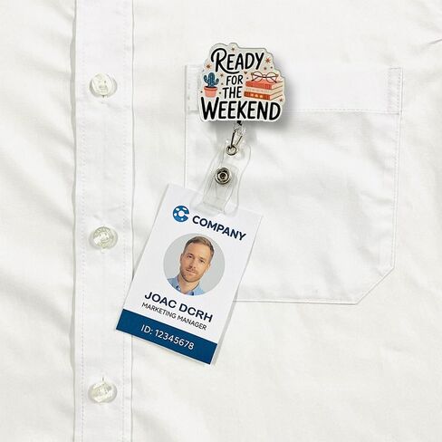 (4 قطع) إنها ليست اكتناز إذا كانت كتب شارة بكرات قابلة للسحب، مشبك معرف بكرة حامل شارة الاسم، هدايا تزيينية للأطفال لعشاق الكتب والممرضات والعاملين في المكاتب والمعلمين والطلاب in Kuwait