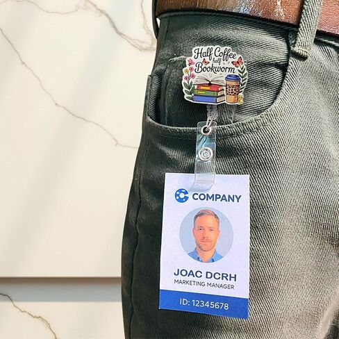 (4 قطع) إنها ليست اكتناز إذا كانت كتب شارة بكرات قابلة للسحب، مشبك معرف بكرة حامل شارة الاسم، هدايا تزيينية للأطفال لعشاق الكتب والممرضات والعاملين في المكاتب والمعلمين والطلاب in Kuwait