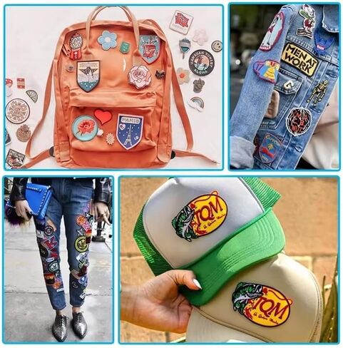 Custom Embroidered Patches, Personalized Any Shape Iron On Sew On Hook and Loop Patch, Custom Image Text Logo Patches for Jacket, Backpacks,School, Team, Festival, Company and Group in Saudi Arabia