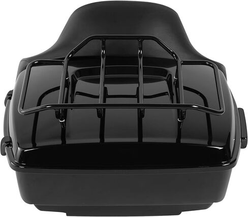 XMT-MOTO Vivid Black King Tour Trunk+Luggage Rack+Backrest Fit for Harley Davidson Touring Road King Road Glide Street Glide and Select CVO Models 2014-2025 in Saudi Arabia