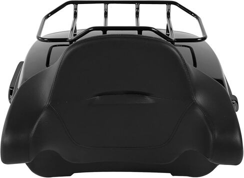 XMT-MOTO Vivid Black King Tour Trunk+Luggage Rack+Backrest Fit for Harley Davidson Touring Road King Road Glide Street Glide and Select CVO Models 2014-2025 in Saudi Arabia
