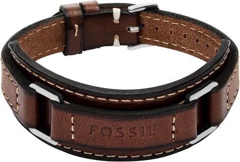Fossil Men's All Stacked Up Navy Leather Multi-Strand Bracelet, Color: Navy Blue (Model: JF04703998) in Saudi Arabia