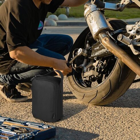 Homakover Carrying Case Compatible with VacLife Tire Inflator Air Compressor Portable Air Pump for Car Bikes, Protective Storage Replacement Travel Bag with Handle for Easy Portability - Case Only in Saudi Arabia