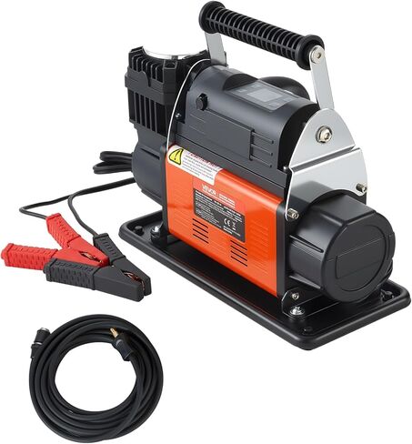VEVOR 12V Heavy Duty Air Compressor, Auto-Stop Portable Tire Inflator with LCD Digital Display, 7.14 CFM 150PSI Offroad Air Pump with Adapters for Trucks Car SUV 4 x 4 Vehicle RV in Saudi Arabia