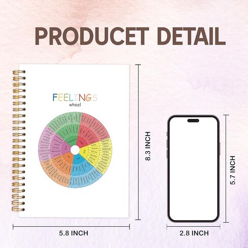 مجلة دفتر ملاحظات للصحة العقلية من Funny Duck، دفاتر ملاحظات تحفيزية للصحة العقلية لتدوين الملاحظات، مجلة هدايا البط، دفتر ملاحظات حلزوني ساخر بغلاف مقوى 5.5x8.3in in Kuwait